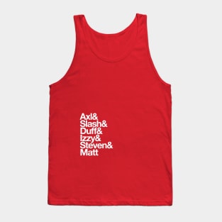 GnR Names Tank Top